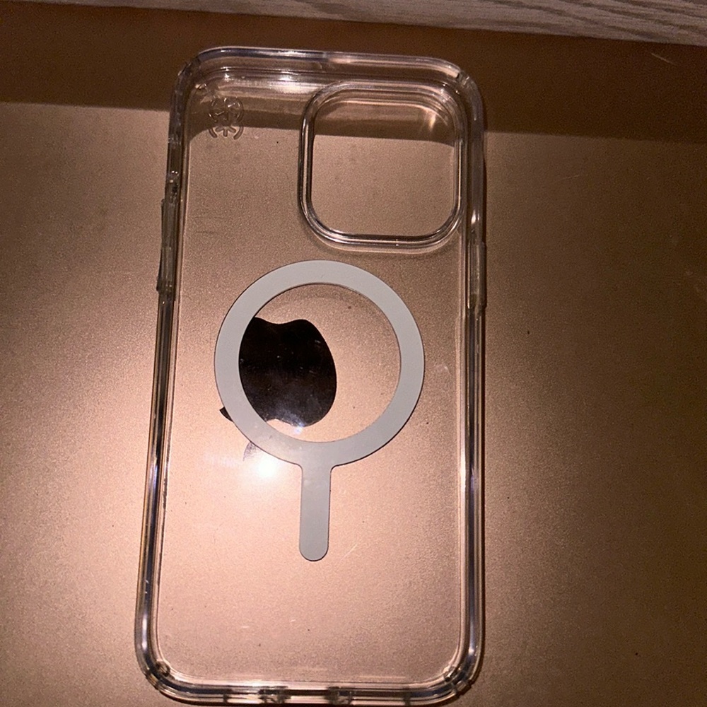 Clear Speck w/MagSafe phone case (iPhone 14 Pro Max)